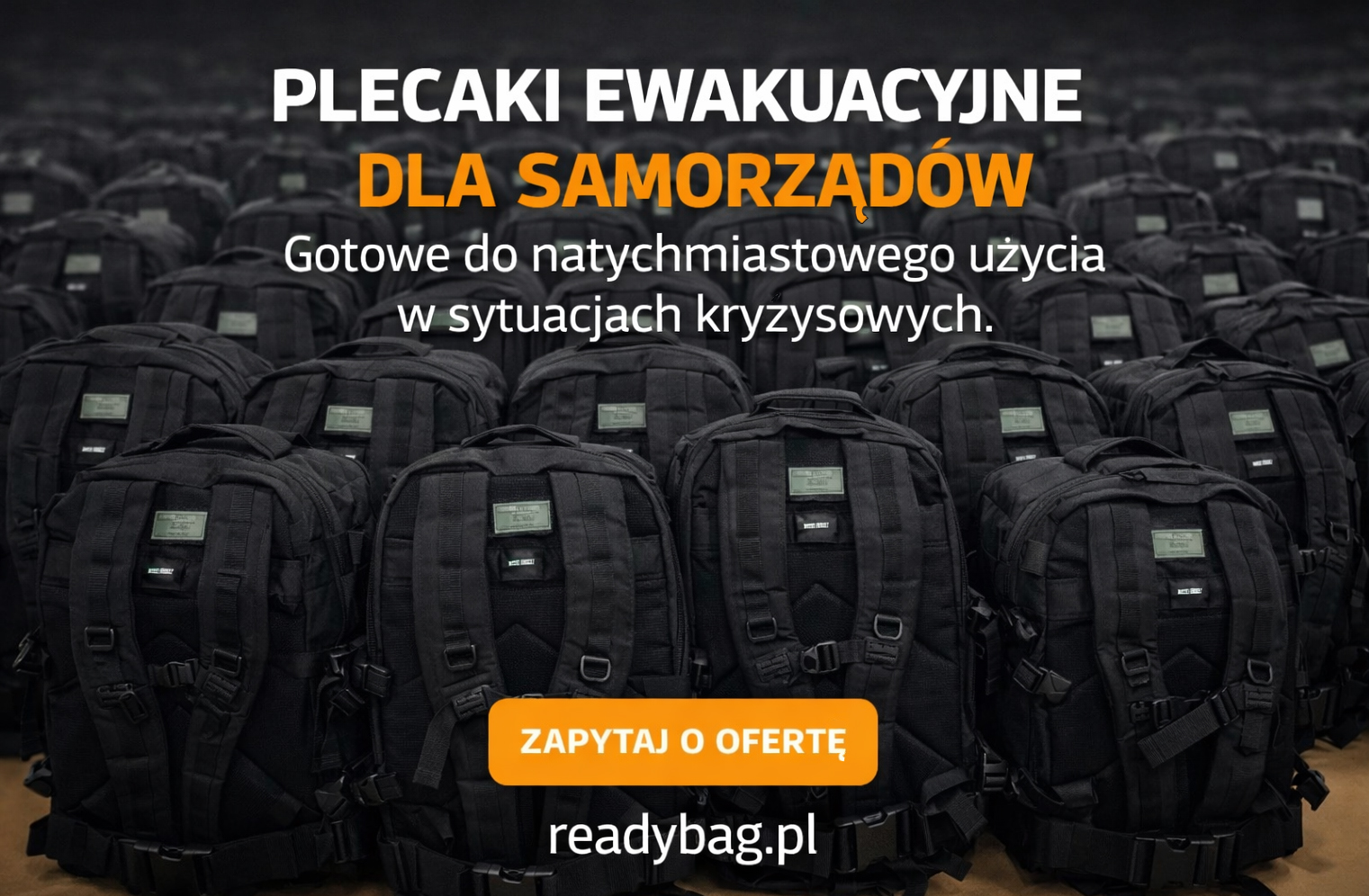 pleacki ewakuacyjne z wyposażeniem dla samorządów